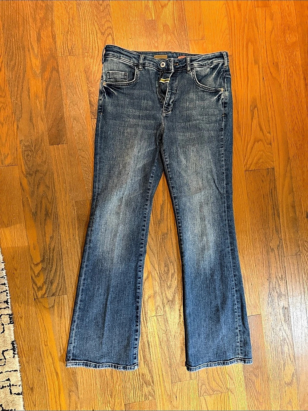 Pilcro the Demi lune boot Women's Denim Jeans in Blue
